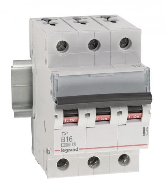 Legrand 403402 TX3 LS-Schalter B 16A 3-polig 6kA 400VAC 3TE