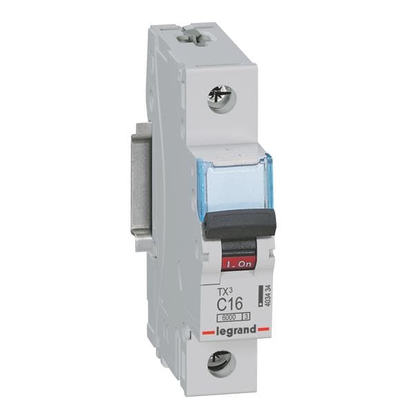 Legrand 403434 TX3 LS-Schalter C 16A 1-polig 6kA 230/400VAC 1TE