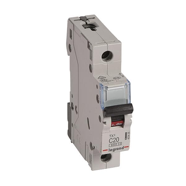 Legrand 403435 TX3 LS-Schalter C 20A 1-polig 6kA 230/400VAC 1TE