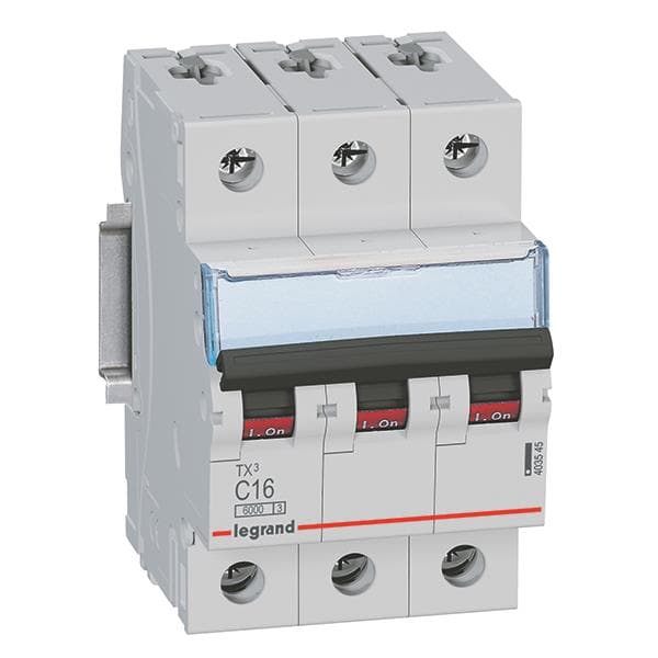 Legrand 403545 TX3 LS-Schalter C 16A 3-polig 6kA 400VAC 3TE