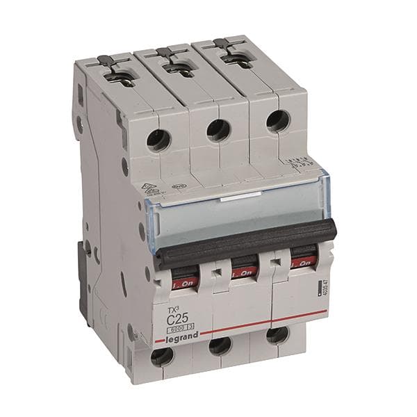 Legrand 403547 TX3 LS-Schalter C 25A 3-polig 6kA 400VAC 3TE