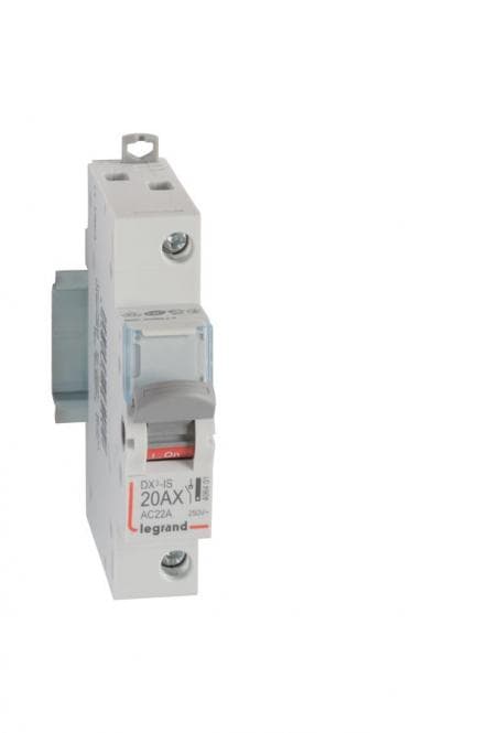 Legrand 406401 DX3 Lasttrennschalter 1p 20A 250VAC Kategorie AC-22A