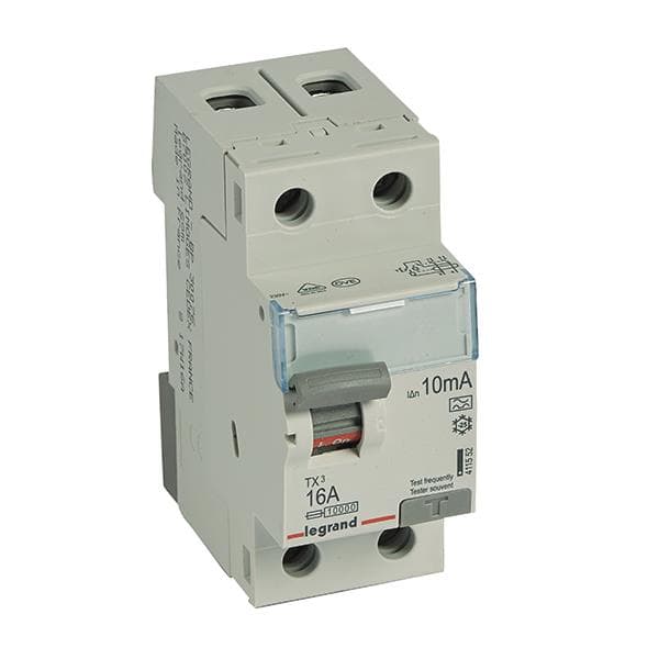 Legrand 411552 TX3 Fi-Schalter 16A 2-polig 10mA Typ A 230VAC 2TE