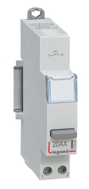 Legrand 412908 CX3 Taster 20A 1S 230VAC AC-12 1TE