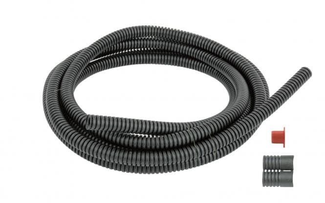 DEVI Fühlerschutzrohr 10mm 140F1114 L:2,5m schwarz flexibel