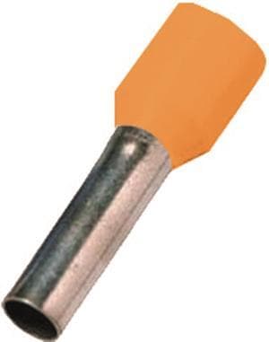 Intercable ICIAE058OR Aderendhülse DIN46228T4 0,5qmm 8mm verzinnt orange (Inhalt 100 Stück)