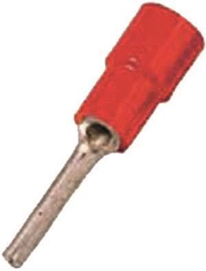 Intercable ICIQ1ST Stiftkabelschuh DIN46231 0,5-1qmm rot (Inhalt 100 Stück)