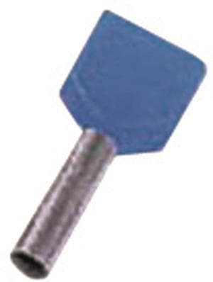 Intercable ICIAE1614Z Zwillings- aderendhülse 2x16qmm 14mm verzinnt blau (Inhalt 50 Stück)