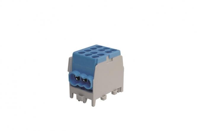 Pollmann Hauptleitungsabzweigklemme blau 25/16mm² 1-pol 2Ein/4Aus 2080169