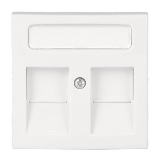 BJ balance SI Abdeckung für 1800-914 2 Modular-Jack-Einsätze alpinweiß