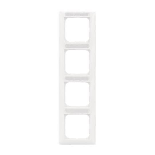 BJ Rahmen 4-fach 1724 NS-914 beschriftbar aws Busch-Balance SI