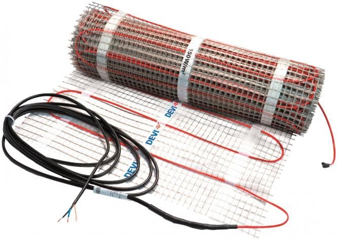 DEVI Dünnbettheizmatte DTIF 140F0445 150 W/qm 1,0 qm 0,5x2,0m selbstklebend