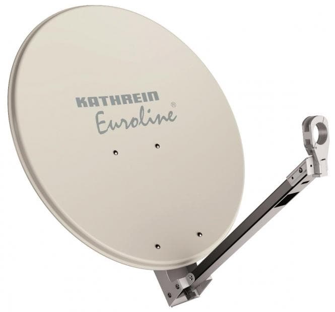 KATH Offset-Parabol-Spiegel KEA 850/W 85cm Alurefl. Metall-Rückenteil weiß