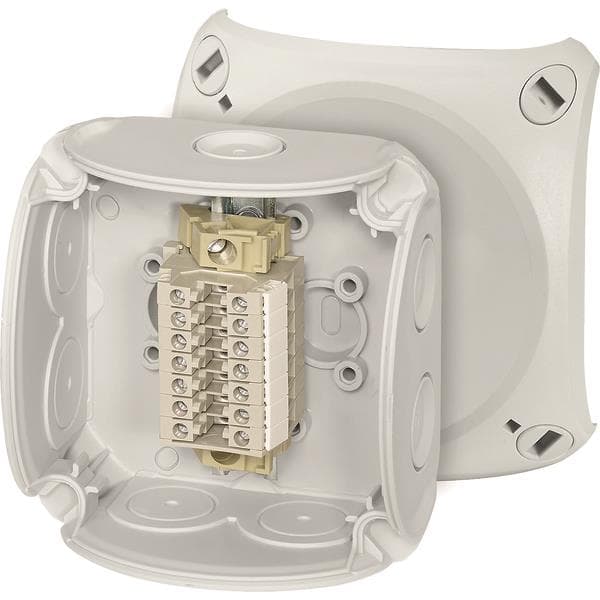 Hensel Reihenklemmenkasten RK 0207 T 1,5-2,5qmm 7 Klemmen WKM, m.Außenlaschen
