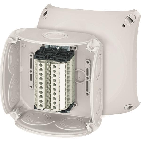 Hensel Reihenklemmenkasten RK 0610 T 1,5-4qmm, 10 Klemmen WKM, m.Außenbefestg (Inhalt 5 Stück)