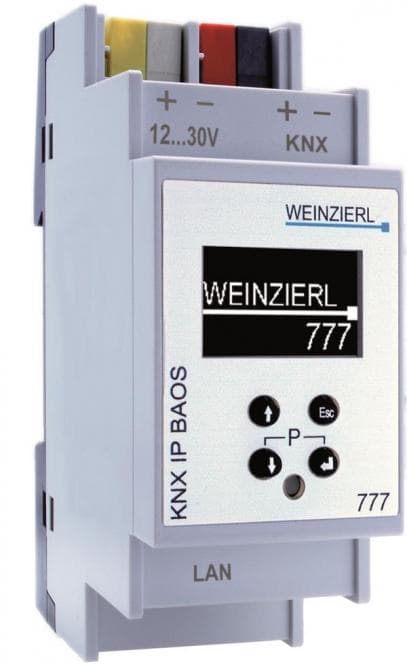 Weinzierl KNX IP BAOS 777 5193 Tunneling+Object Server 2000 Datenpunkte