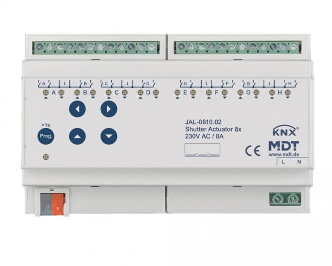 MDT JAL-0810.02 Jalousieaktor 8fach 8TE REG 10A 230VAC