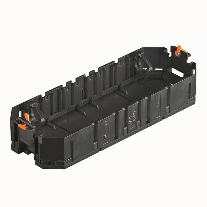 OBO UT4 Universalträger f.Instsgeräte 208x76x36 PA gsw RAL9011 7408725
