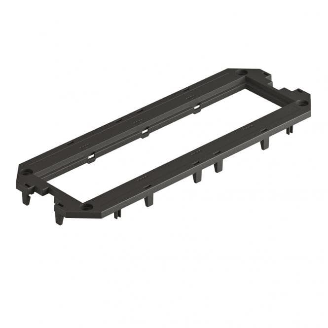 OBO UT4 P4 Abdeckplatte f.UT4 4 Modul45 208x76x4 PA gsw RAL9011 7408763