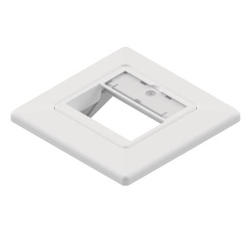 EasyLan Modulaufnahme SL leer mit Zentralplatte+Rahmen 3fach RAL9010