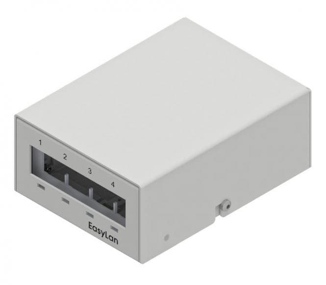 EasyLan EL preLink / fixLink Unterbaupanel/Consolidation Point 4 Port