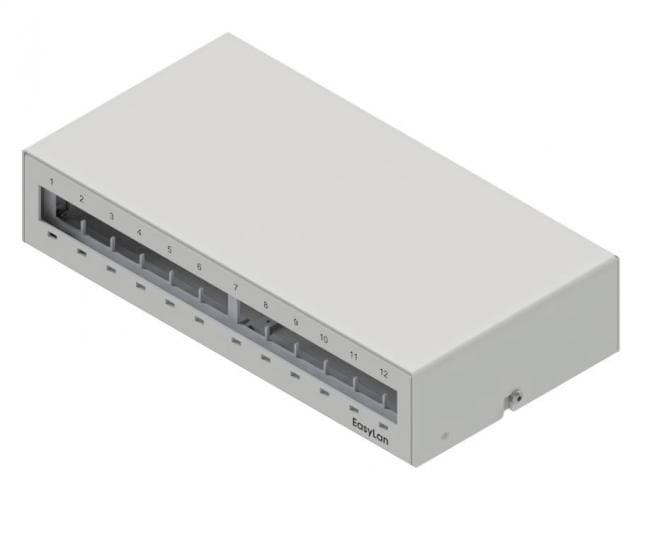 EasyLan EL preLink / fixLink Unterbaupanel/Consolidation Point 12Port