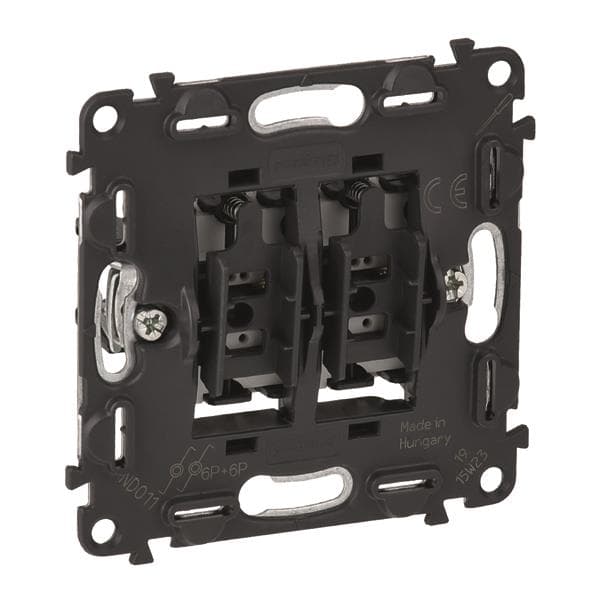Legrand 752018 Doppelwechseltaster (SL) 6A beleuchtbar m.2LEDs Valena IN MATIC