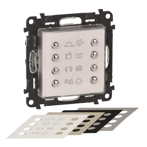 Legrand 752199 myHome Szenariotaster 8-fach Valena Life ultraweiß