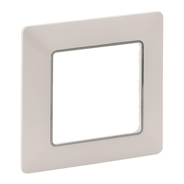 Legrand 754031 Rahmen 1-fach Valena Life ultraweiß/Chrom Thermoplast