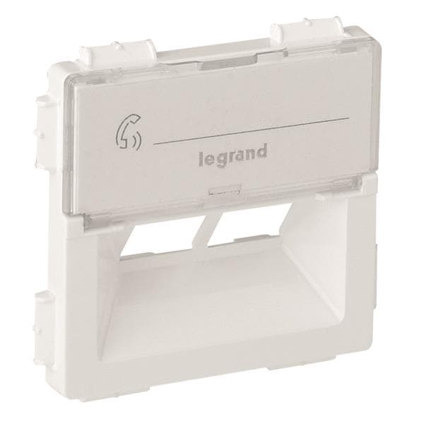 Legrand 755380 Abdeckung f.Rutenbeck 2xRJ45 Kat.5E UTP Valena Life ultraweiß