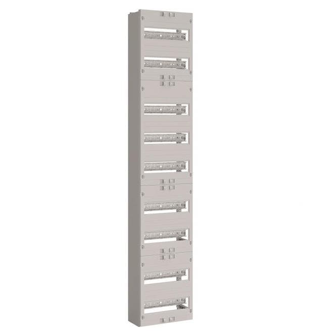 ABN Verteilerfeld 1V 9x VR19 Gerätetragschiene 1V9 108TE 250x1350mm