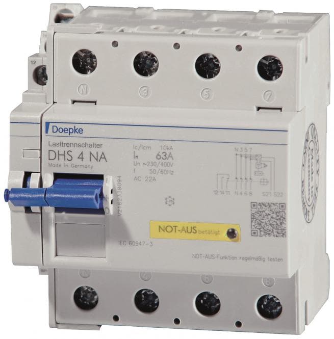 Doepke Lasttrennschalter DHS 4-063 NA kompakt 63A 4 S 09900009
