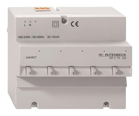 Rutenbeck Gigabit-Switch SR 5TX GB f.REG-Montage 23510503