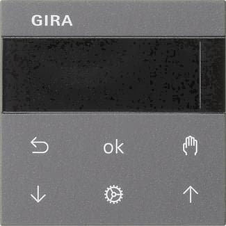 GIRA 536628 S3000 Jalousie-/Schaltuhr Display System 55 Anthrazit