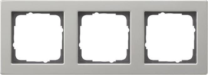 GIRA 021333 Abdeckrahmen 3fach E2 Edelstahl