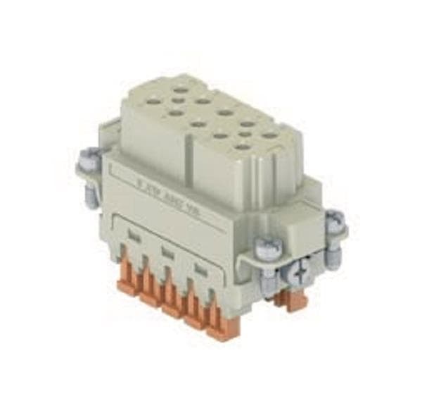 ILME Buchseneinsatz Gr.49.16 CSAHF 10 10P+PE Silber SQUICH 16A 250V