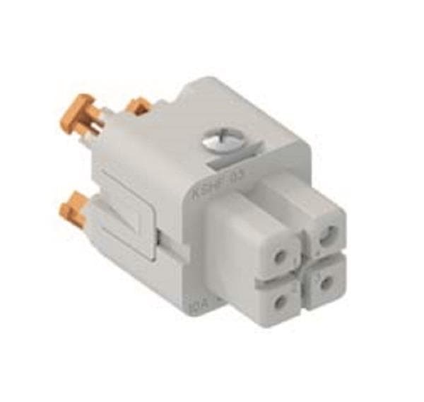ILME Buchseneinsatz Gr.21.21 CKSHF 03 3P+PE Silber SQUICH 10A 400V