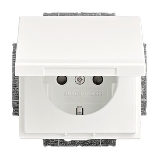 BJ SCHUKO Steckdosen-Einsatz 20 EUKB-884 studioweiß matt future linear