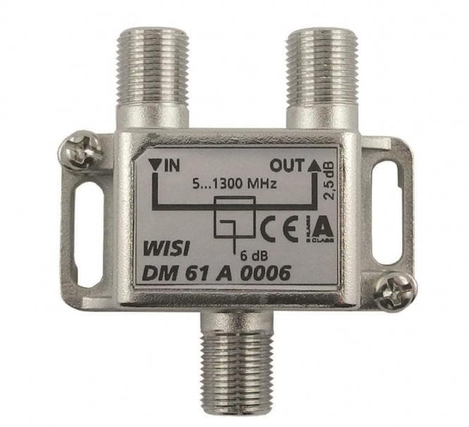 WISI 1-fach Abzweiger DM61A0006 5-1300MHz 6dB Klasse A (+10dB)