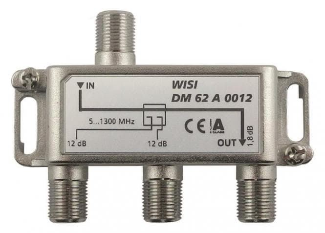 WISI 2-fach Abzweiger DM62A0012 5-1300MHz 12dB Klasse A (+10dB)