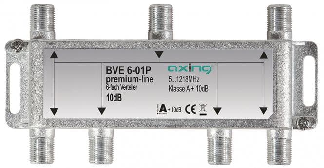 AXING 6fach Verteiler BF1 BVE 6-01P 5-1218MHz brummentkoppelt Kl.A+ Vodafone