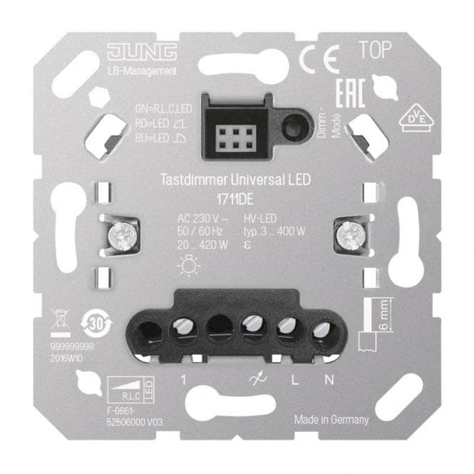 Jung LED Universal Tastdimmer 1711DE