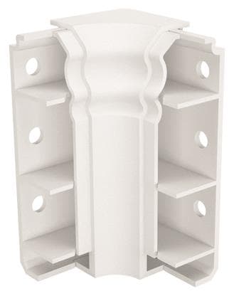 GGK 114101 Inneneck f.E- 4D 20x80-IE Sockelleiste Berliner Profil Alpinweiß
