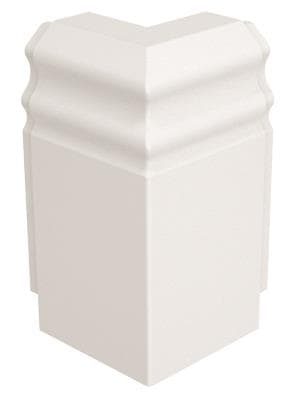 GGK 114102 Außeneck f.E- 4D 20x80-AE Sockelleiste Berliner Profil Alpinweiß