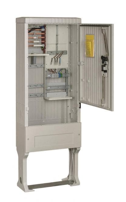 ABN Zähleranschlusssäule 1 SZ175ZZ1500 3-Punkt 1ZP 2Felder 5pol