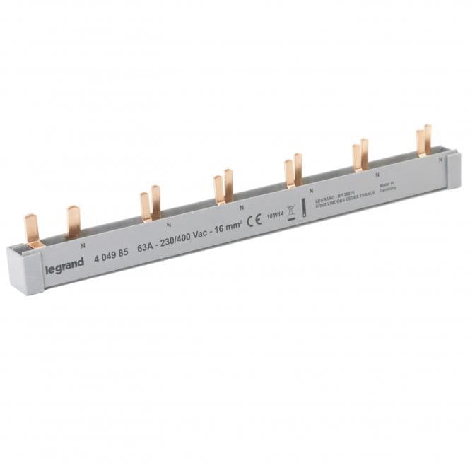 Legrand 404985 Stiftkammschiene Kombi 12TE 16qmm 1-phasig+N f.1FI 2p 5AFDD+LS