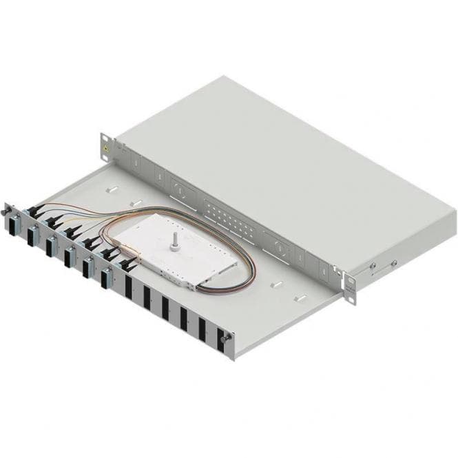 Easylan LWL-Spleißgehäuse Basic LSB1A113 1HE 6x SC-Duplex Standard OM3 ausziehbar