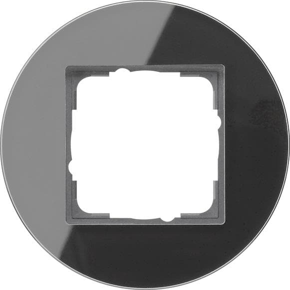 GIRA 0211135 Abdeckrahmen 1fach Studio Glas Schwarz