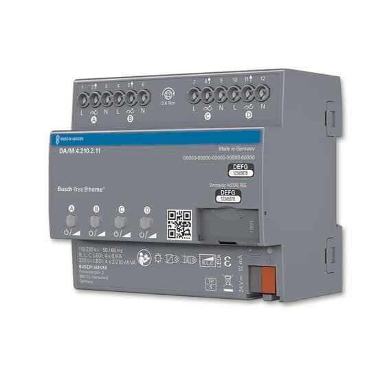BJ Dimmaktor 4-fach REG DA/M.4.210.2.11 Busch-free@home REG-Aktoren