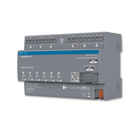 BJ Dimmaktor 6-fach REG DA/M.6.210.2.11 Busch-free@home REG-Aktoren